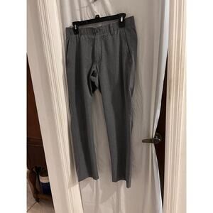Under Armour Match Play Golf Pants Mens Size 32x30 Flat Front Gray Lightweight